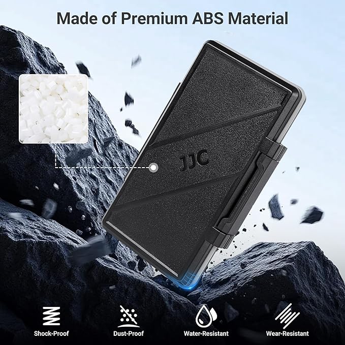 36 Slots Memory Card Case Water-Resistant Anti-Shock Memory Card Wallet for 24 Micro SD SDXC SDHC TF Cards and 12 SD SDXC SDHC Cards