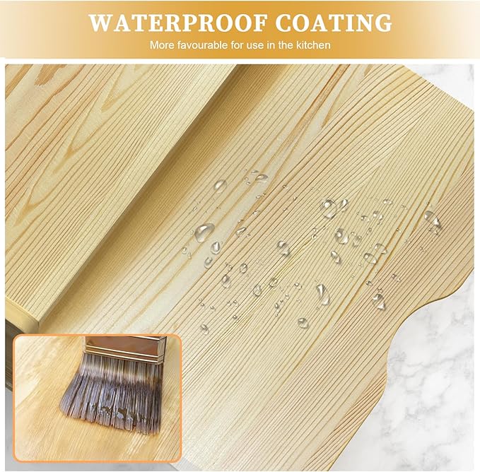 4 Tier Wooden Cabinet Tray Dividers, Kitchen Vertical Baking Sheet Organizer, Storing Pans, Baking Trays, Cutting Board