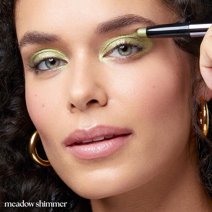 Julep Eyeshadow 101 Cream-to-Powder Waterproof Shadow Stick – Meadow Shimmer – Long-Lasting, Crease-Proof, Earthy Green Shimmer Cream Eyeshadow with Built-in Smudger