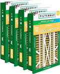 Filterbuy 16x25x5 Air Filter MERV 11 Superior Pet & Allergy Defense (4-Pack), Electrostatic Pleated HVAC AC Furnace Filters for Honeywell Return Grille (Actual Size: 14.38 x 23.38 x 3.69)
