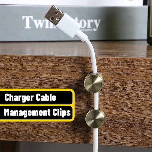 SHENLIU 3 Pcs Cable Anchors for Desk, Adhesive Charger Holders for Cords, Adjustable Cord Holder Cable Clips Cables Management Wire Organizers for Nightstand Desk Office