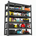 6-Tier Garage Shelves, Metal Shelving Unit, Adjustable Storage Shelves Heavy Duty 36''W*16''D*82''H，Double-Layer Column with Reinforced Ribs Capable of Bearing 3624 Lbs for Garage, Basement, Warehouse