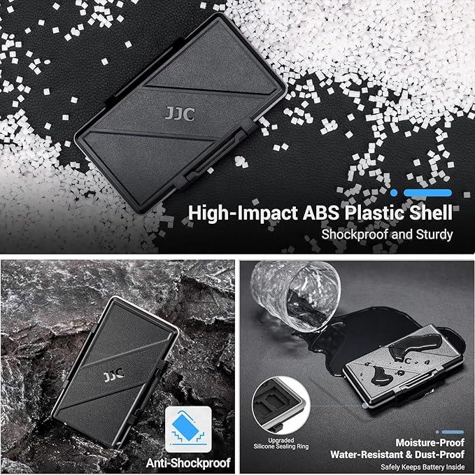 36 Slots Memory Card Case Water-Resistant Anti-Shock Memory Card Wallet for 24 Micro SD SDXC SDHC TF Cards and 12 SD SDXC SDHC Cards