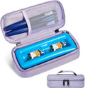 Insulin Vial Cooler Travel Case TSA Approved 300g Reusable Ice Brick Insulin Pen Case Holds 2 Pens and 2 Vials Long Lasting Medicine Cooler for Travel Camping and Outdoor Activities (Purple)