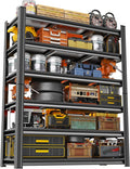 Metal Shelving, Garage Shelving Unit and Storage,Adjustable Storage Shelves, 3000LBS Storage Steel Shelving, for Kitchen Warehouse Pantry Commercial Use, Basement (82in×48in×24in-6 Tier)