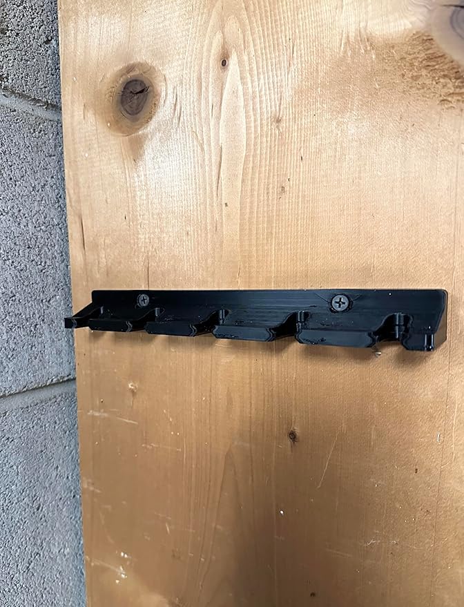 Five Slot Air Tool Holder/Wall Mount Storage for Garage and Workshop Organization