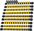 Socket Organizer Drive ABS Tools - Yellow Socket Holder, Premium Quality 9 Pieces Socket Holders Kit 1/4-Inch x 48 Clips, 3/8-Inch x 45 Clips, 1/2-Inch x 36 Clips（9PC,Yellow)