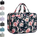 Everfun Hanging Travel Toiletry Bag for Women Traveling With Leakproof Compartment Makeup Cosmetic Organizer Dopp Kit Travel Accessories Essentials Must Have