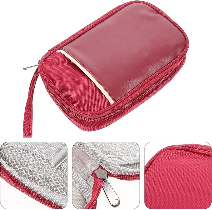 Travel Cord Organizer Pouch Accessories Storage Case for Charger Cables Earphones with Smooth Zip Closure Compact Travel Tech Essential for Women