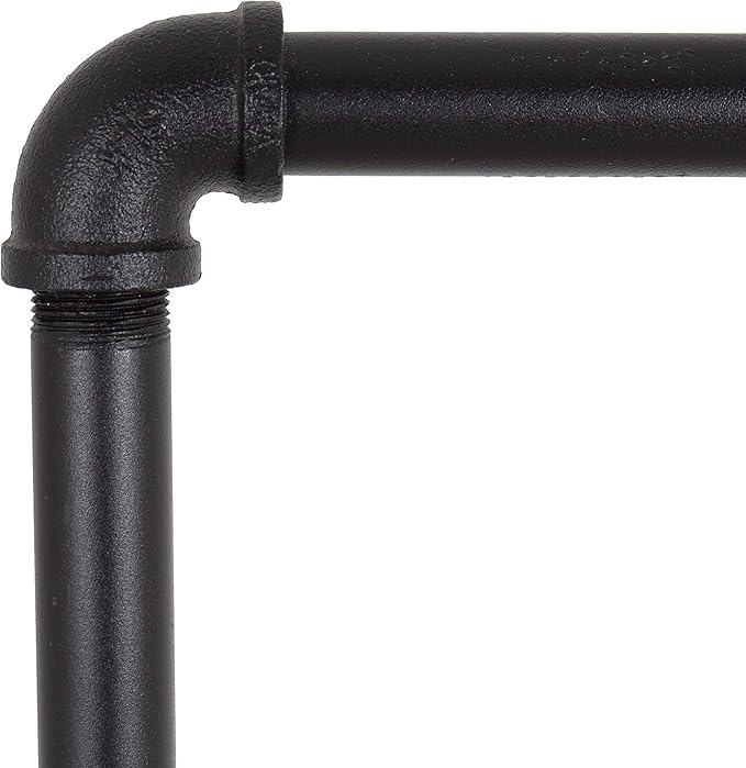 William Roberts Vintage Industrial Heavy Duty Hanging Rod Garment Rolling Closet Organizer Rack (48 in., Flange Feet)