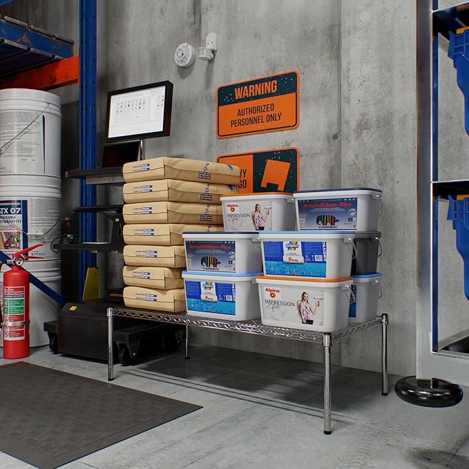 24" Deep x 48" Wide x 14" Height Wire Shelving Kit | 1-Tier | NSF Commercial Storage Rack Unit