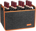 12 Bottle Wine Tote Bag, Insulated Thermal Padded Wine Carrier Tote, Reusable Wine Bags for Wine Bottles Travel, Camping and Picnic, Perfect Wine Lover Gift