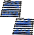 Socket Organizer Drive ABS Tools - Blue Socket Holder, Premium Quality 18 Pieces Socket Holders Kit 1/4-Inch x 96 Clips, 3/8-Inch x 90 Clips, 1/2-Inch x 72 Clips（18PC,Blue)