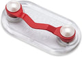 Readerest Magnetic Eyeglass Holders, Eyewear Accessory Clip for Readers & Sunglasses, Glasses Holders for Women, ID Badge Clip, Gift for Mom & Grandma, USA Made (Red + Pearls)