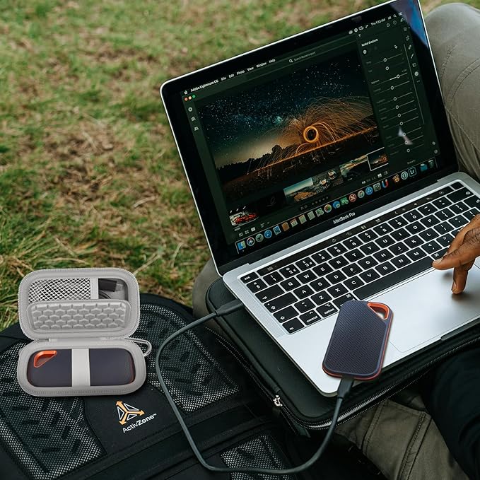 Hard Case Compatible with SanDisk Extreme PRO 500GB 1TB 2TB 4TB Portable External SSD. Carrying Travel Holder for Crucial X8 Solid State Drive (Box Only)-Grey