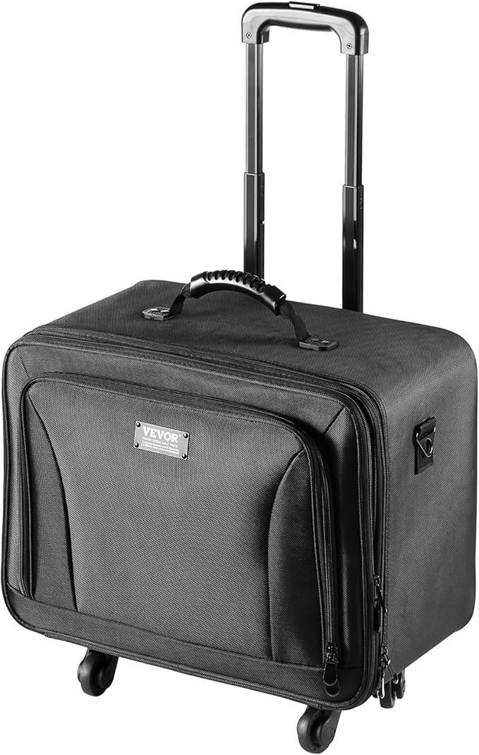 VEVOR Makeup Train Case Professional Makeup Storage Organizer Box Make Up Carrier for Women and Girls