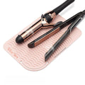 Vanity Accessories Heat Resistant Mat – Silicone Flat Iron & Curling Iron Holder, Non-Slip Vanity Mat & Hot Tool Mat for Home, Salon, or Travel Use