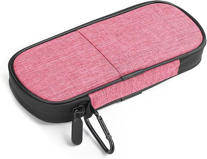Insulin Cooler Travel Case Diabetic Medication Insulated Cool Organizer with 2 Reusable Ice Packs for Insulin Pen and Other Diabetic Supplies, for the Daily Life and Trip, Pink II Color