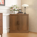 Casaphoria Farmhouse Corner Cabinet, Wooden Corner Storage Cabinet with Adjustable Shelves, Narrow Storage Organizer for Small Space, 31" H x 31" W x 16" D, 44Lb, Walnut