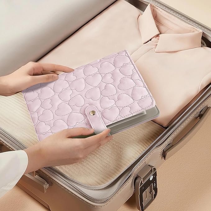 Travel Jewelry Organizer Case,Jewelry Storage Roll Bag for Women,Tangle-Free Portable Storage for Necklaces & Earrings/Rings/Bracelets,Jewelry Storage Book, Waterproof Organizer Bag