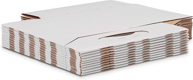MT Products White Cardboard 6 Pack Bottle Carrier 12 oz. - Beer Bottle Holder (Pack of 10) - Made in USA