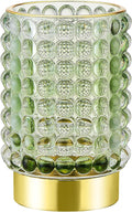 Makeup Brush Holder Organizer,Toothbrush Holders,Desk Pen Pencil Holder,Multifunctional Vintage Glass Brush Cup(A38-2-US/Green/L)