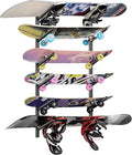 Skateboard Rack Wall Mount – Skateboard Wall Hanger, Snowboard Display Wall Mount, Ski Holder | 6-Floor Skateboard & Ski & Snowboard Storage Rack | Snowboard & Ski Lover Gifts