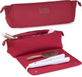 BAREFOOT CARIBOU Hair Tools Travel Bag and Heat Resistant Mat for Flat Irons, Straighteners, Curling Iron, and Haircare Accessories, 2-in-1 design, with Interior Pockets, Portable Organizer