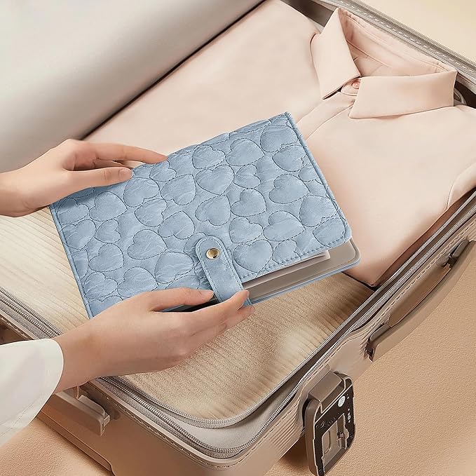 Travel Jewelry Organizer Case,Jewelry Storage Roll Bag for Women,Tangle-Free Portable Storage for Necklaces & Earrings/Rings/Bracelets,Jewelry Storage Book, Waterproof Organizer Bag