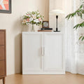 Casaphoria Farmhouse Corner Cabinet, Wooden Corner Storage Cabinet with Adjustable Shelves, Narrow Storage Organizer for Small Space, 31" H x 31" W x 16" D, 44Lb, White