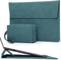 HYZUO 15-16 Inch Laptop Sleeve Case with Stand for MacBook Pro 16 M4/M3/M2/M1 2025-2019, MacBook Pro 15 2015-2012, XPS 15, Samsung Galaxy Book Flex/Pro 15, Dark Green
