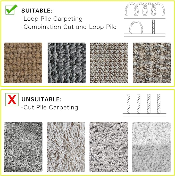 WILLBOND Carpet Cord Cover Cable Protector Floor Cover Cable Protector Management Only for Commercial Office Carpet(19.69 ft,Black and Yellow)