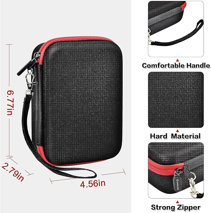 USB Flash Drive Case, Thumb Drive, Memory Card SD SDXC SDHC Card Holder Organizer, Electronic Accessories Storage Bag for SanDisk/SamData/Samsung/TOPESEL/PNY/Memory Stick/YubiKey - Red(Box Only)