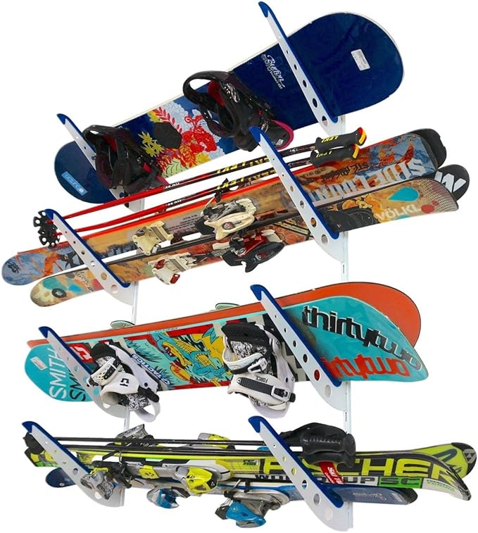 StoreYourBoard Snowboard Multi Wall Storage Rack, Home and Garage Mount