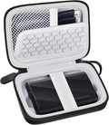 Carrying for Samsung T9/ T7/ T7 Shield Portable SSD 4TB 2TB 1TB, USB External Solid State Hard Drive Storage Travel Carrying Holder Fits for USB Cable (Black-Grey)-Box Only