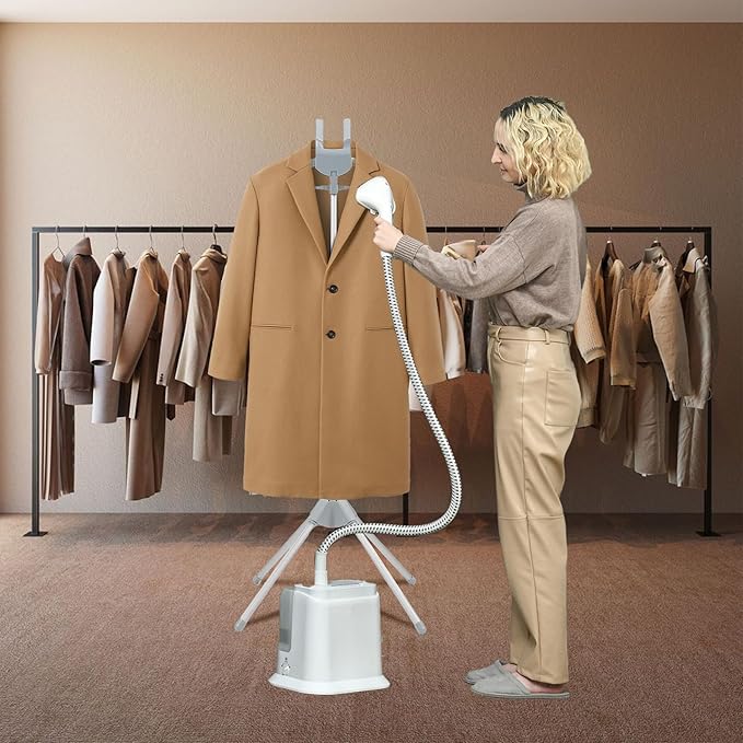 Adjustable Steamer Stand for Clothes, Portable Steamer Rack for Clothes, Steam Iron Stand (GRAY)