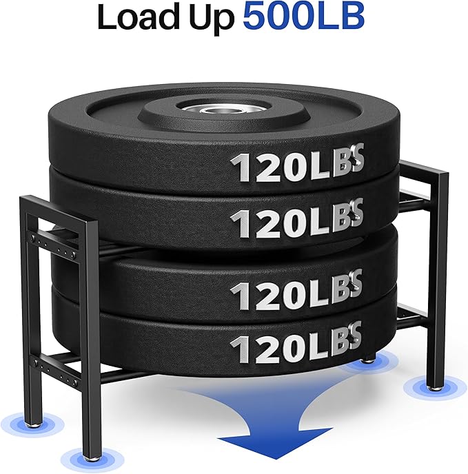 Dumbbell Rack Weight Stand Holder 2-Tier 31 IN Adjustable Weight Rack For Home Gym (Rack Only)