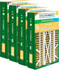 Filterbuy 14.5x27x5 Air Filter MERV 11 Superior Pet & Allergy Defense (4-Pack), Pleated HVAC AC Furnace Filters for Trane, American Standard, Honeywell, and More (Actual Size: 14.06 x 26.13 x 4.97)