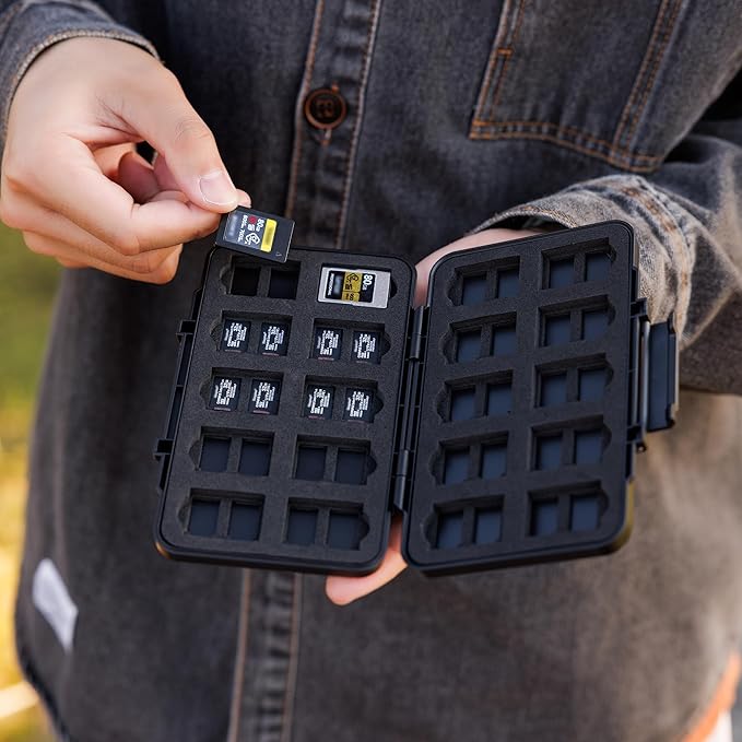 [Large Capacity] CFexpress Type A Card Case Storage, 60 Slots Memory Card Organizer Holder Box for 40 TF Micro SD & 20 CFexpress Type-A Cards, for Sony A7RV A7SIII A7IV A7R5 A1 A9M3 FX3 FX6 FX30