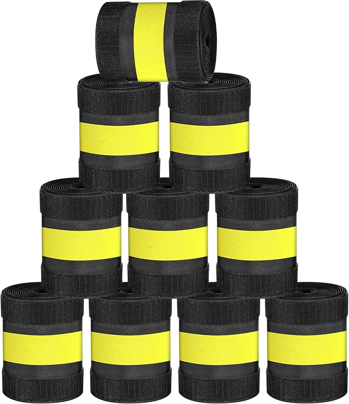 WILLBOND Carpet Cord Cover Cable Protector Floor Cover Cable Protector Management Only for Commercial Office Carpet(98.43 ft,Yellow and Black)