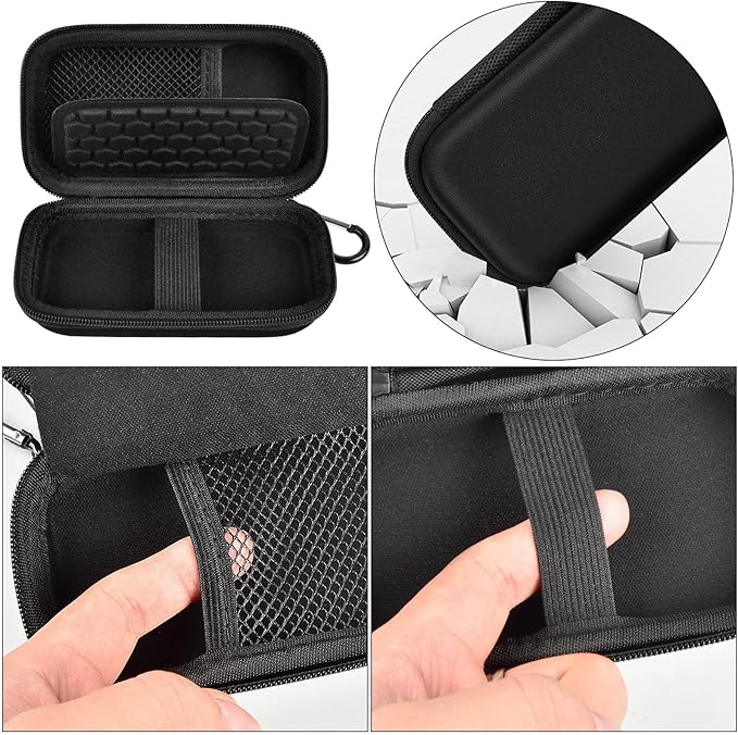 Hard Case Compatible with SanDisk Extreme PRO 500GB 1TB 2TB 4TB Portable External SSD. Carrying Travel Holder for Crucial X8 Solid State Drive (Box Only)-Black