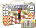 Battery Organizer Storage Holder Box Case with Tester- 269 Batteries Double-Sided Variety Pack, Holds AA AAA 4A C D Cell 9V 3V Lithium LR44 CR2 CR123 CR1632 18650 Button- White(Box Only)