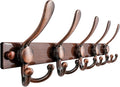 Dseap Coat Rack Wall Mount 2.0 Pro: Heavy Duty 300% Thicker, 16" Stud Mount, Stainless Steel Wall Coat Hooks Hanger for Clothes Jackets Hats Entryway Closet, MaxStrong Series, Antique Copper