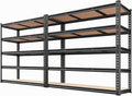REIBII 48" W Garage Shelving 3020LBS Storage Shelves 5 Tier Heavy Duty Shelving Adjustable Garage Shelves for Basement, Warehouse, Commercial, Easy Assemble, 48" W x 72" H x 24" D, 2PC