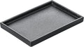 Ceramic Bathroom Sink Tray, Black Graininess Vanity Tray Decor Perfume Trays for Dresser Holder for Jewelry Candle Soap Plant Towel Cosmetic Organizer Rectangle Large