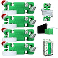 CordBrick Stocking Stuffers for Adults Cord Management Weighted Cord Holder Cable Wrap Phone Stand - Multiuse Gadget Organizer for Nightstand, Desk. Gift for Men, Durable Silicone. 4pk Green