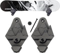 Snowboard Wall Mounts, Fits Any Snowboard, Snowboard Storage Rack, Wall Art, Winter Sports Accessories (Black)