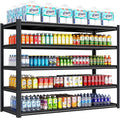 Garage Storage Shelves,5 Tier Shelving Unit, 40 inch Wide, 18” Deep, 78” Tall Organizer Metal Shelf for Basement/Laundry/Pantry Heavy Duty, Adjustable,Easy to Install (5Tier-45.3"Wx19.7"Dx63"H)