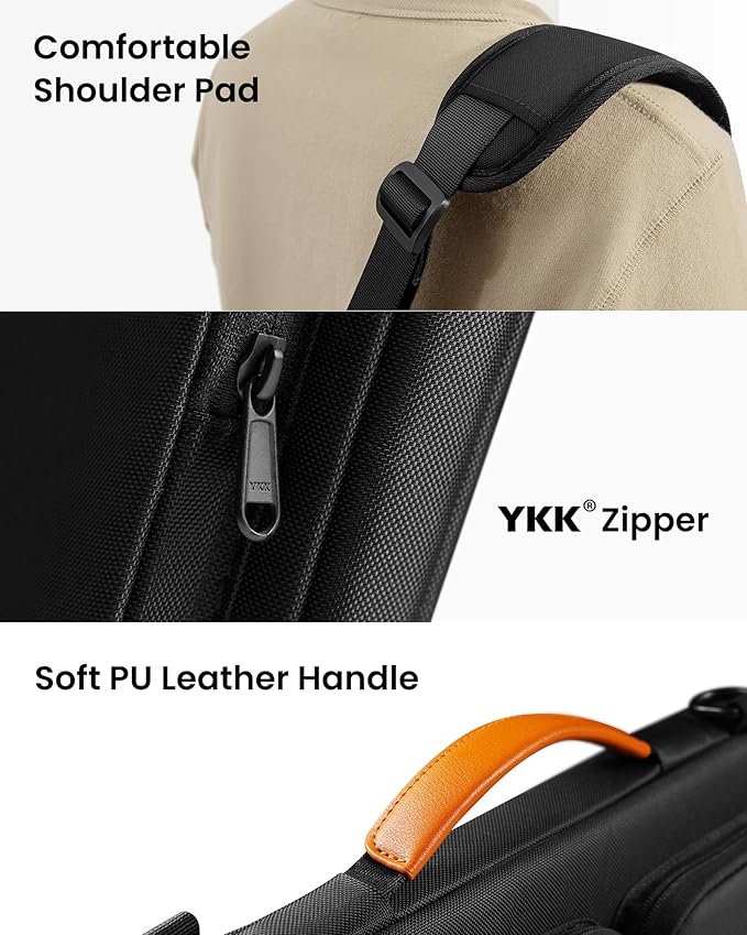 tomtoc 360 Protective Laptop Shoulder Bag for 16-inch MacBook Pro M4/M3/M2/M1 Pro/Max A3403 A3186 A2991 A2485 2024-2019, Water-resistant Sleeve for Dell XPS 15 Surface Book 3 The New Razer Blade 16