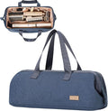 NISHEL Hair Tools Travel Carrying Bag, Portable Hair Air Wrap Dryer Case, Hair Dryer/Curling Iron/Airstraight Attachment Organizer, Aegean-Blue